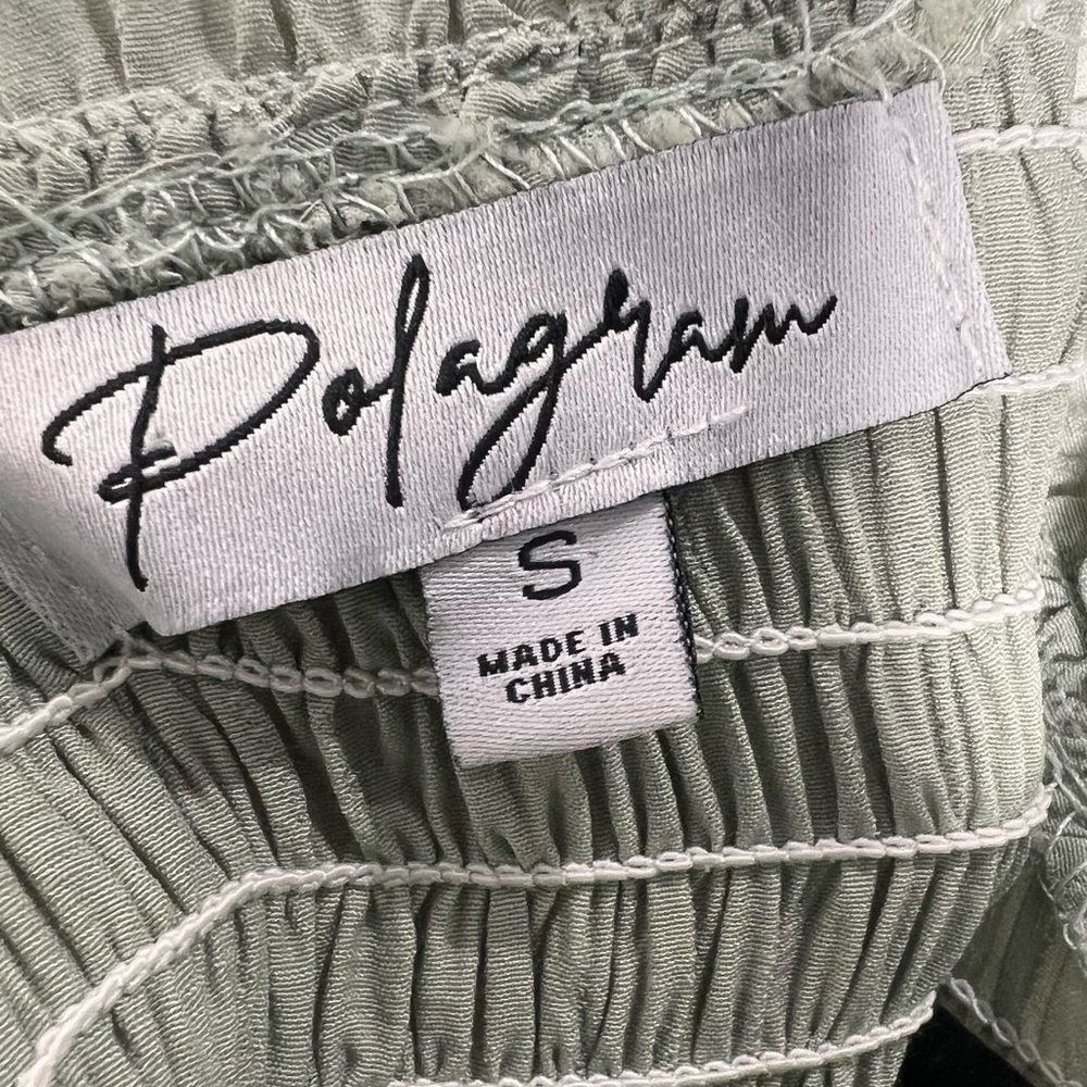 Polagram Sage Tiered Dress Maxi Size Small - Picture 3 of 15